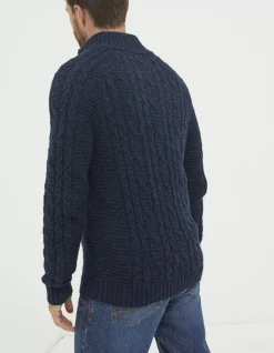 FatFace Funtley Cable Half Neck Jumper|Men Knitwear