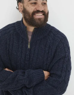 FatFace Funtley Cable Half Neck Jumper|Men Knitwear