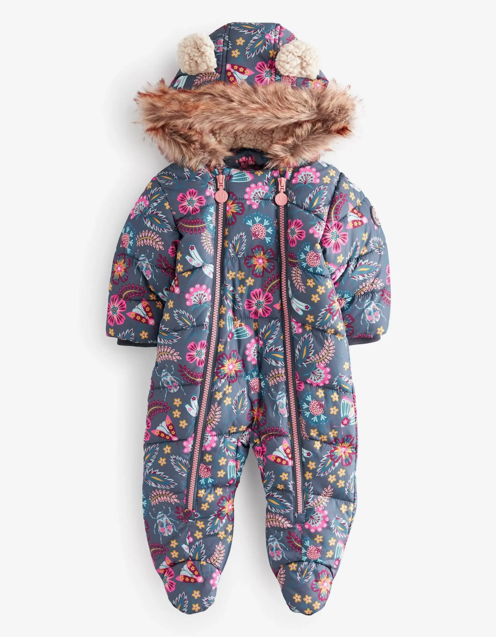 FatFace Garden Floral Print Snowsuit|Girls View All