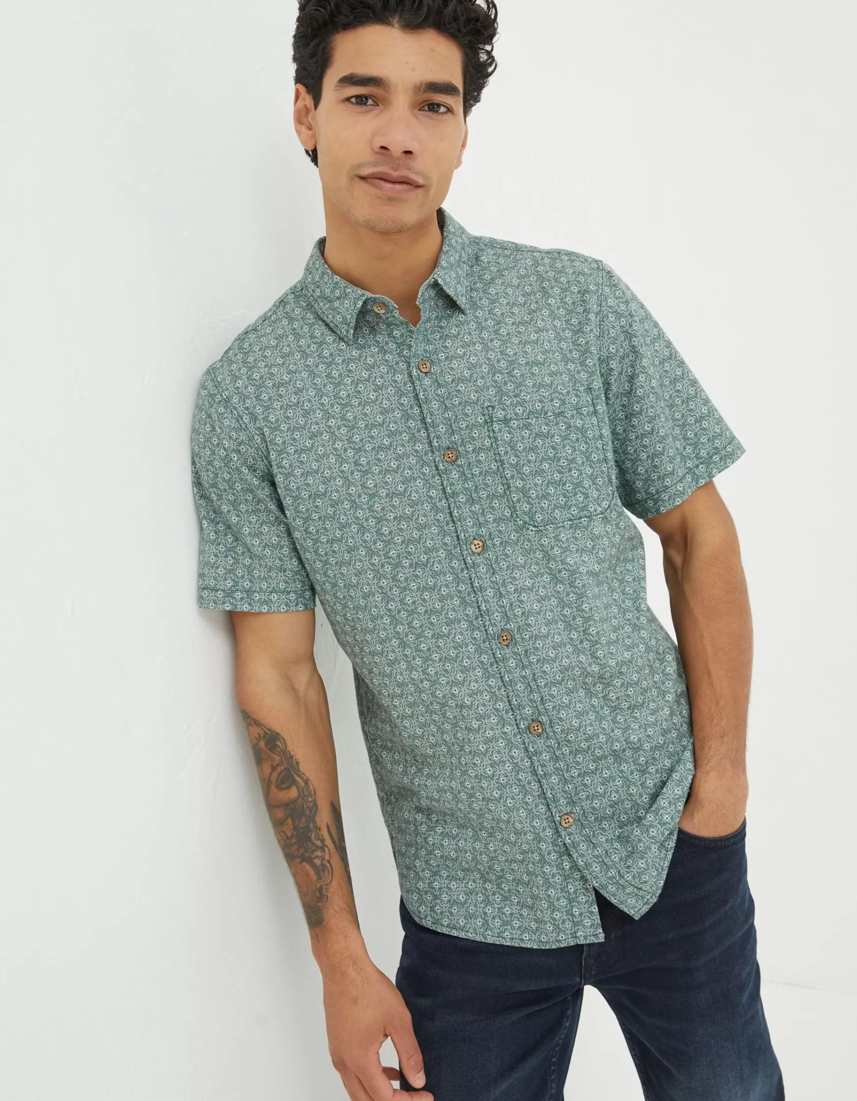 FatFace Geo Print Shirt|Men View All