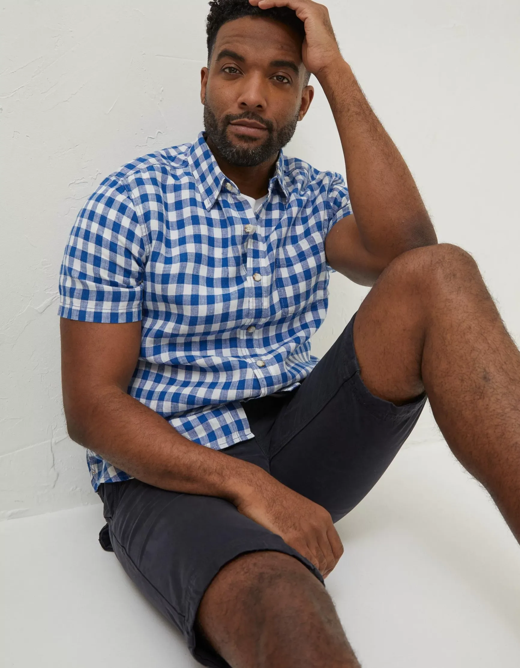 FatFace Gingham Linen Shirt|Men Shirts