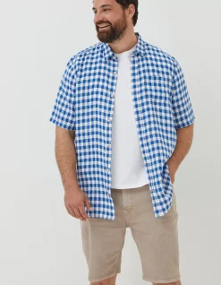 FatFace Gingham Linen Shirt|Men Shirts