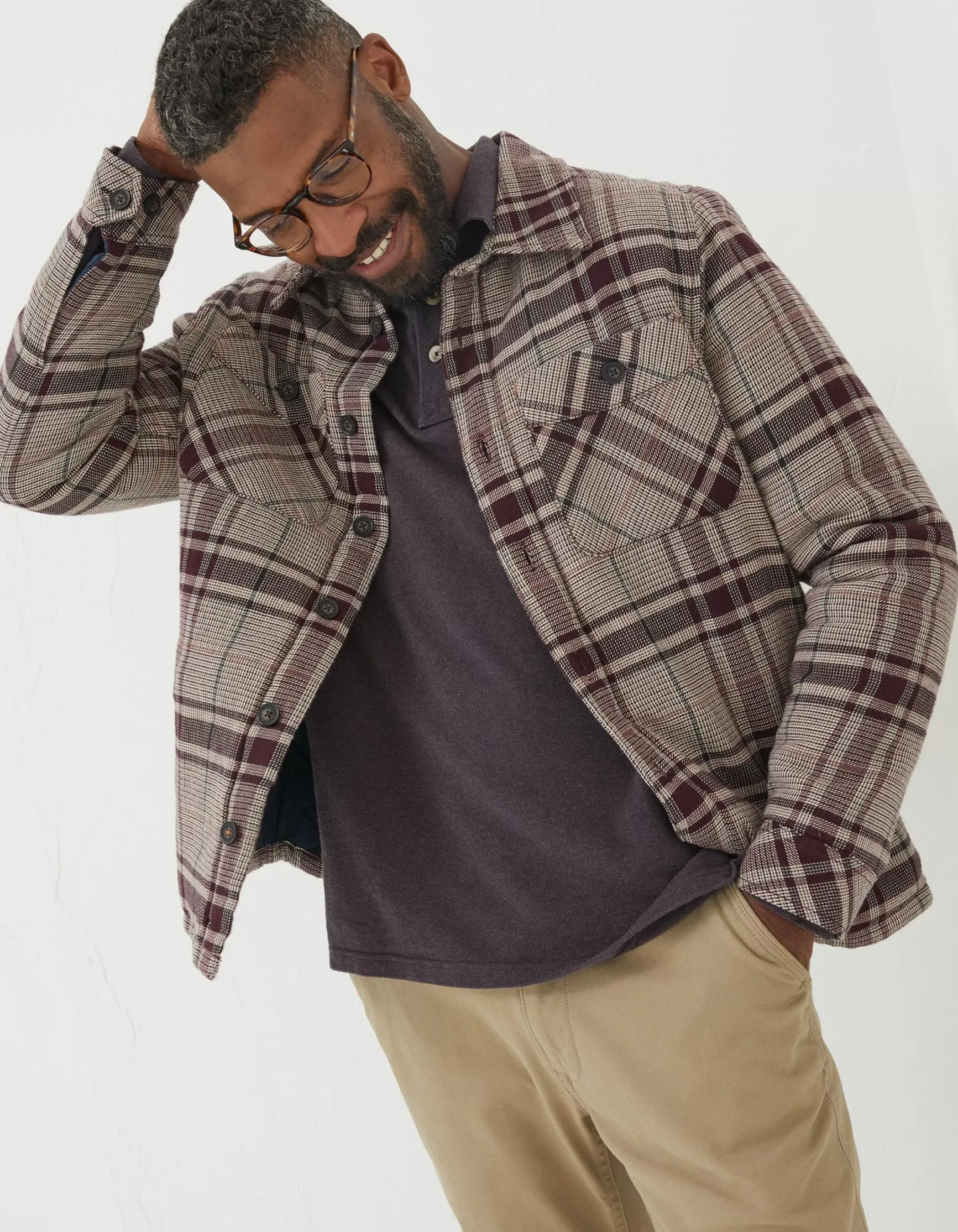 FatFace Glen Check Overshirt|Men View All