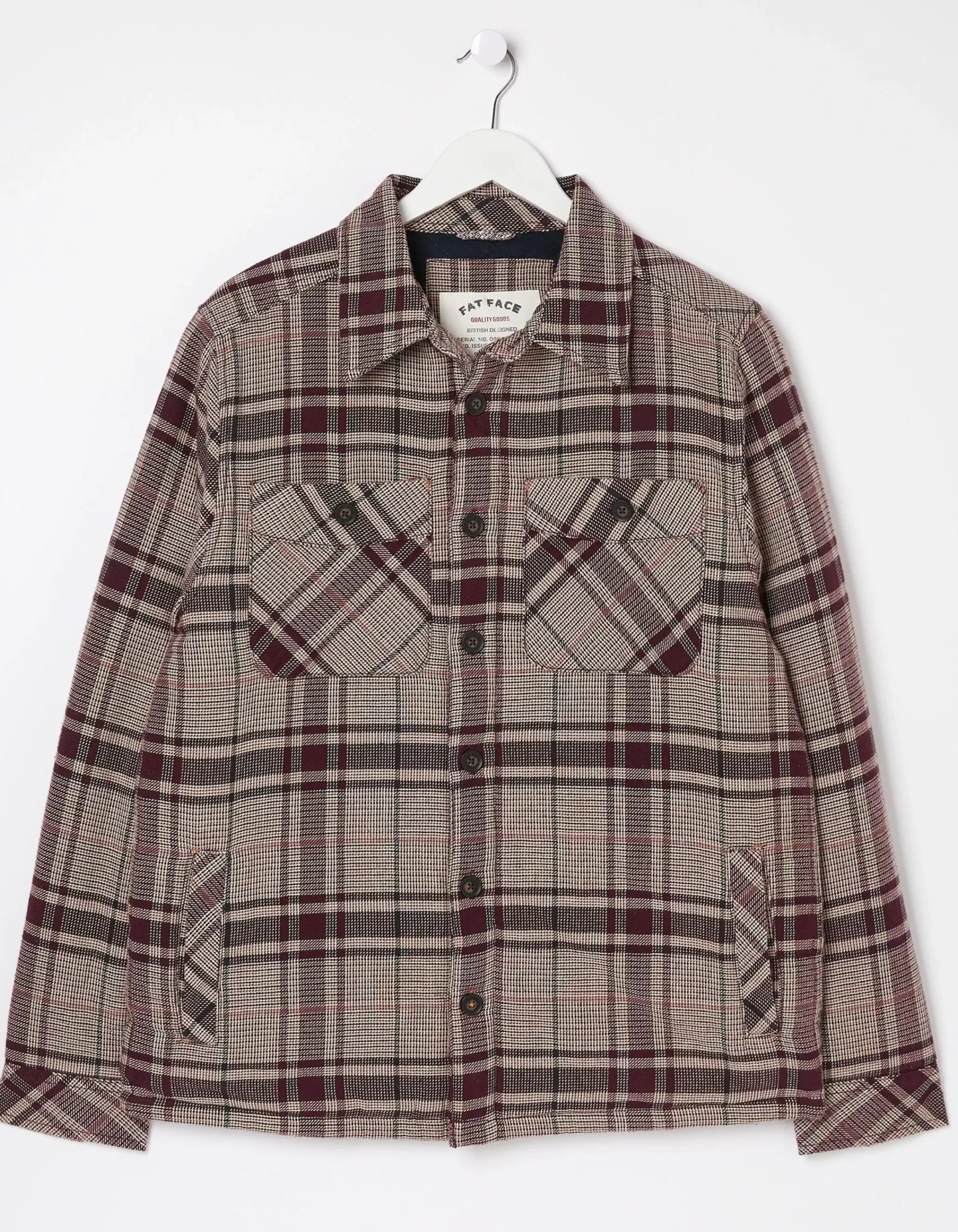 FatFace Glen Check Overshirt|Men View All