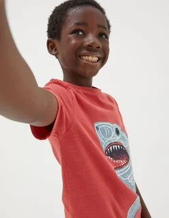 FatFace Glow-In-The-Dark Shark T-Shirt|Boys View All