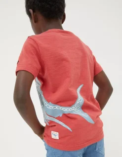 FatFace Glow-In-The-Dark Shark T-Shirt|Boys View All