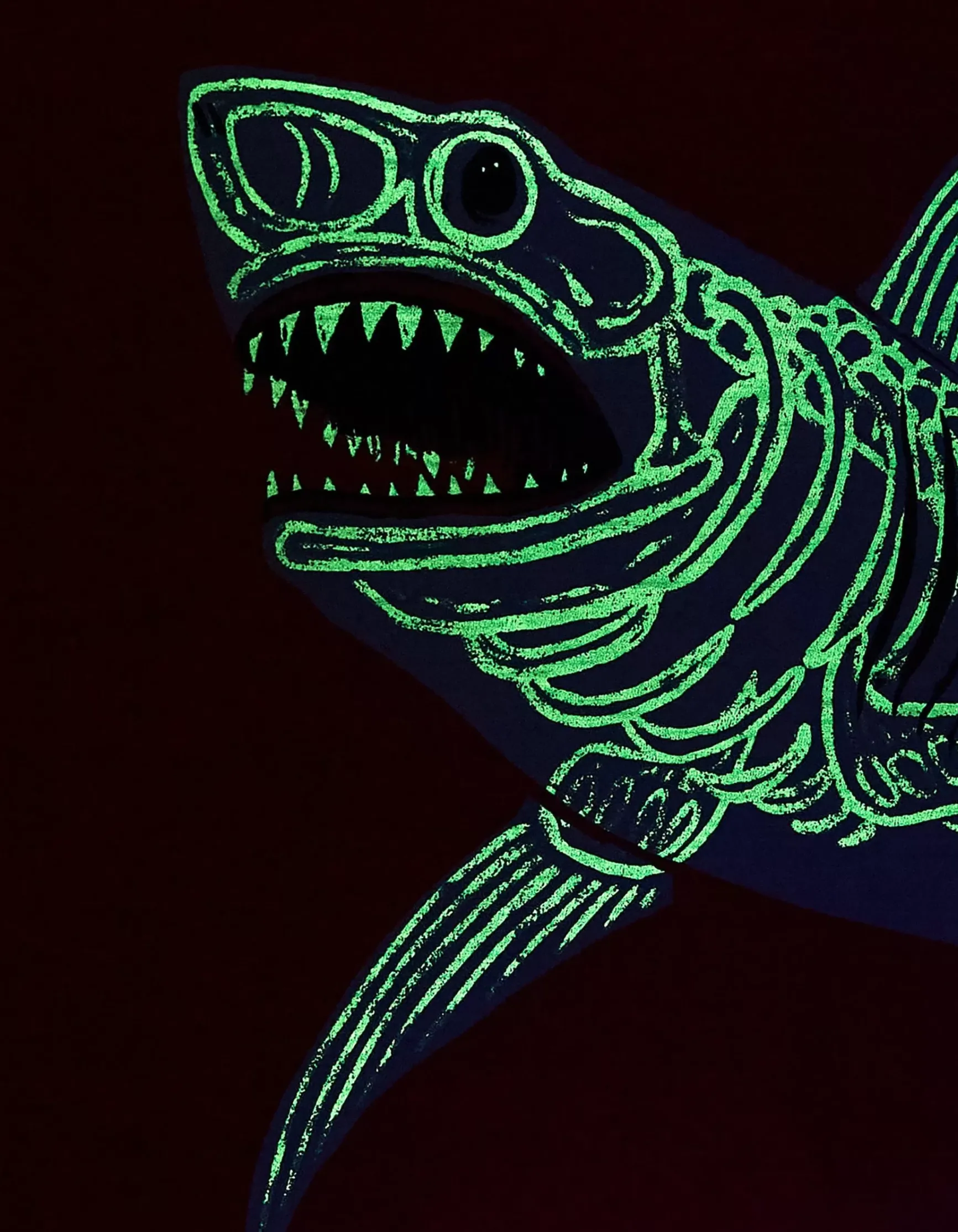 FatFace Glow-In-The-Dark Shark T-Shirt|Boys View All