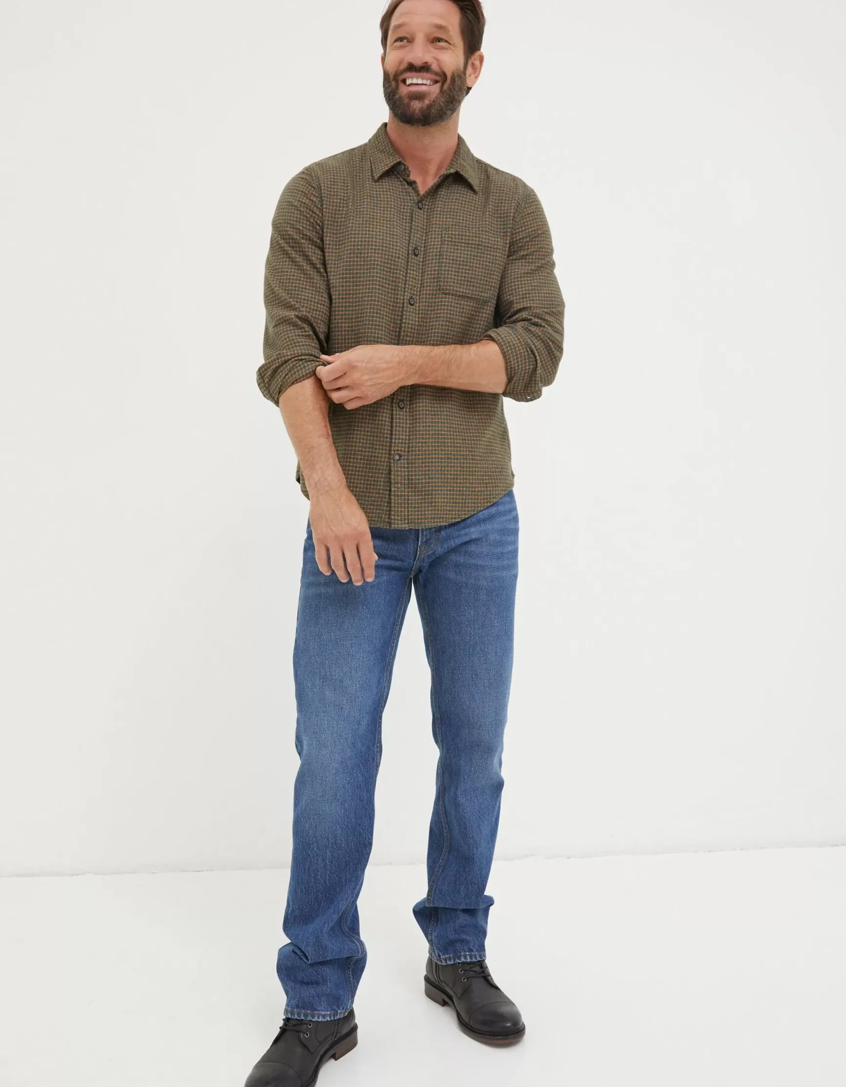 FatFace Glynde Grid Check Shirt|Men View All