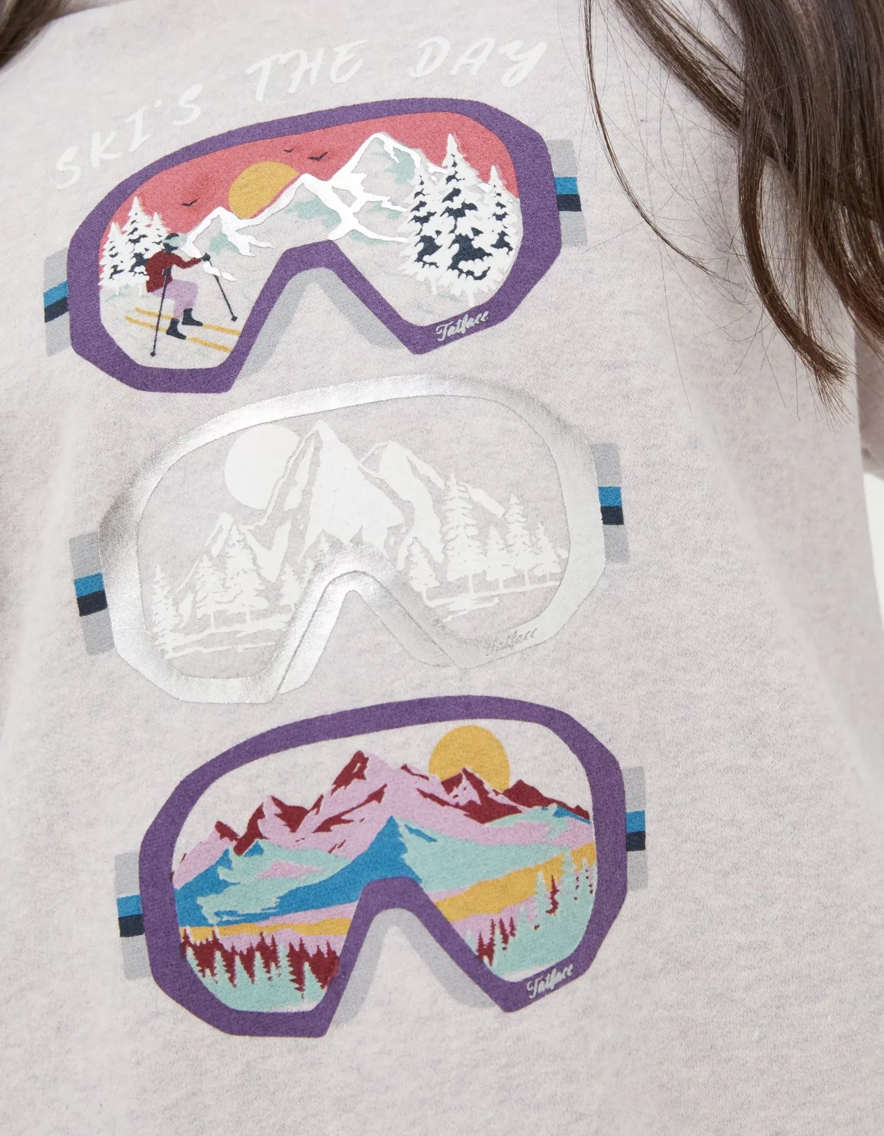 FatFace Goggles Popover Sweat Hoodie|Girls View All