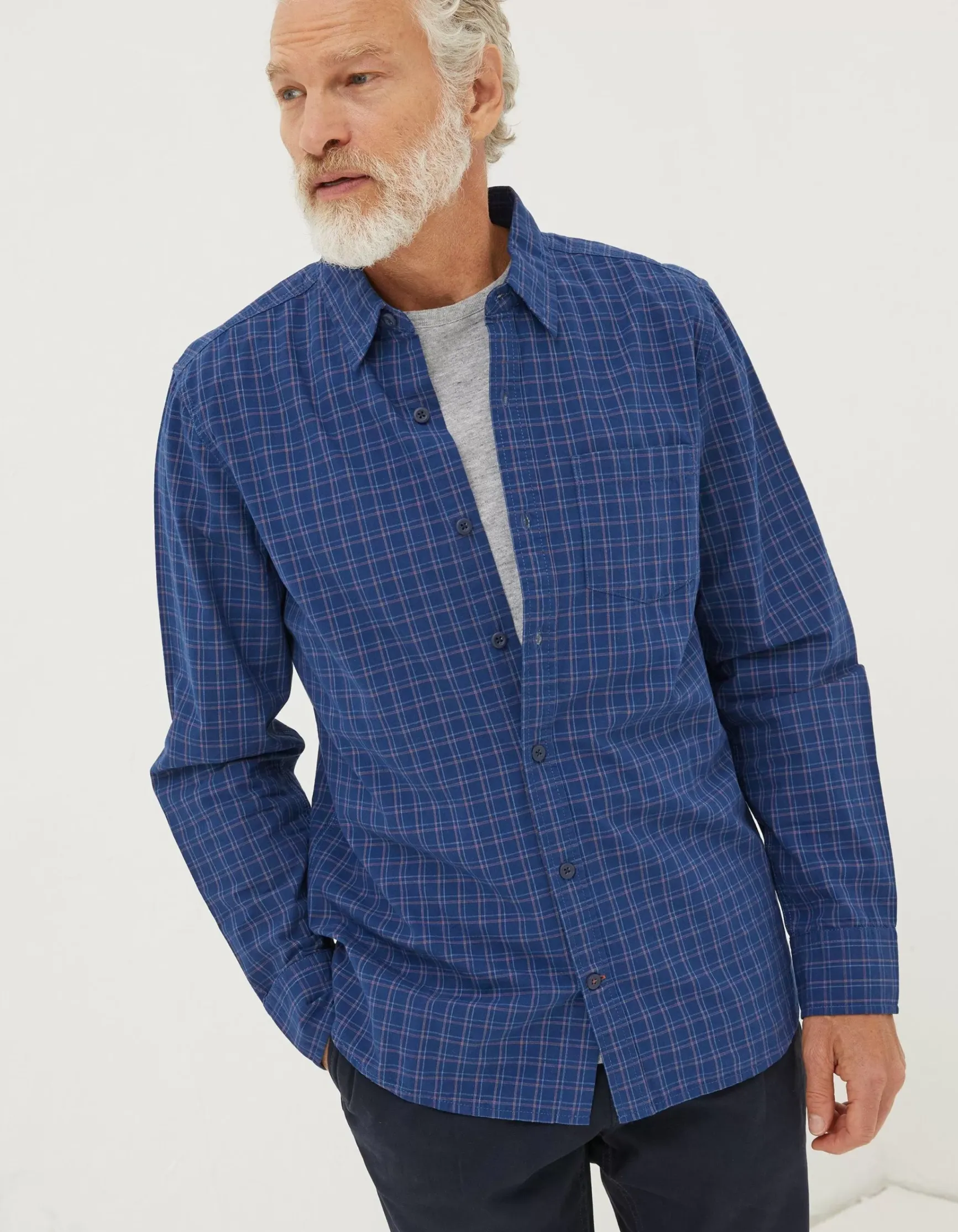 FatFace Grays Grid Check Shirt|Men View All