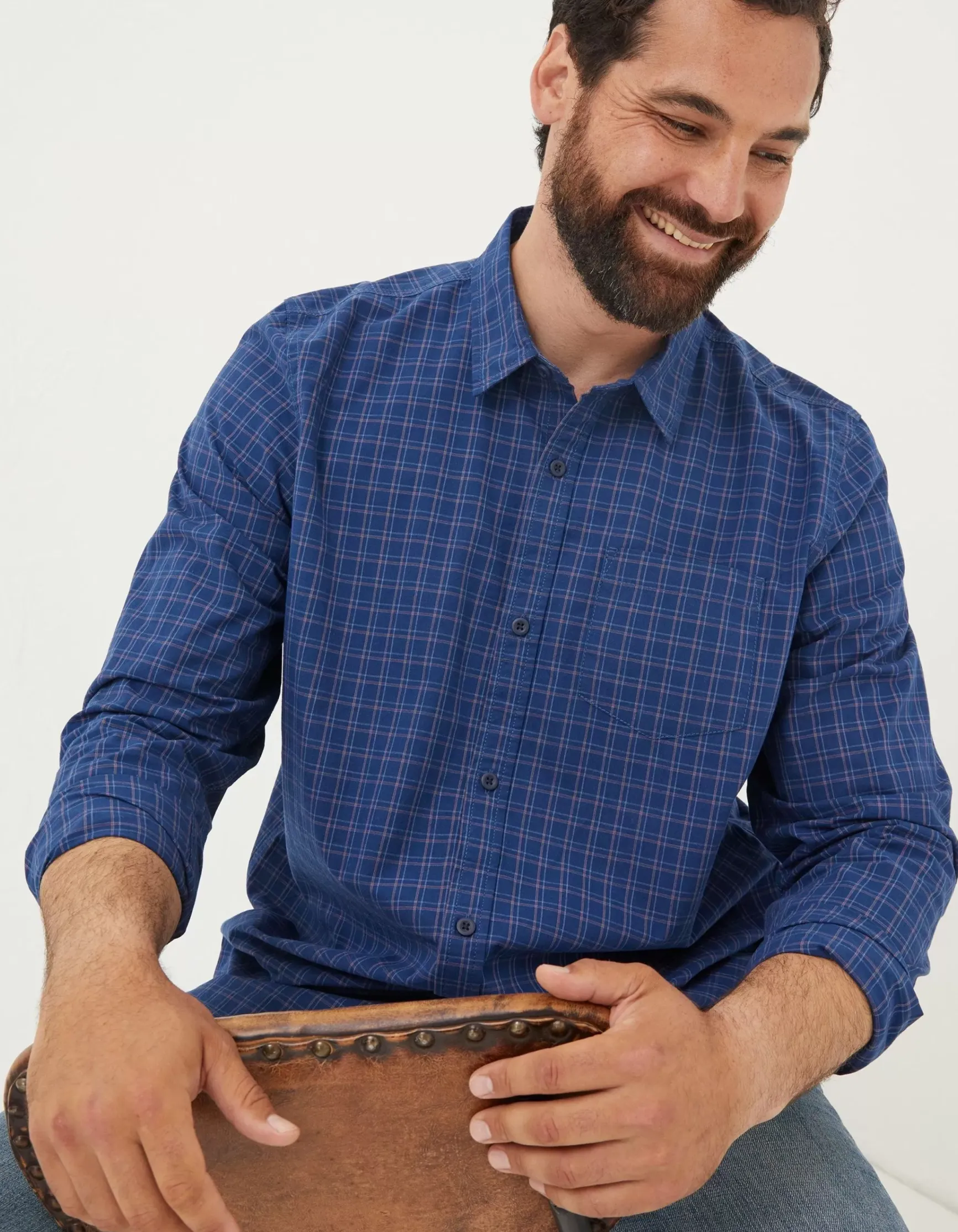 FatFace Grays Grid Check Shirt|Men View All