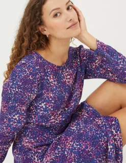FatFace Haldon Layered Spot Midi Dress|Women Dresses