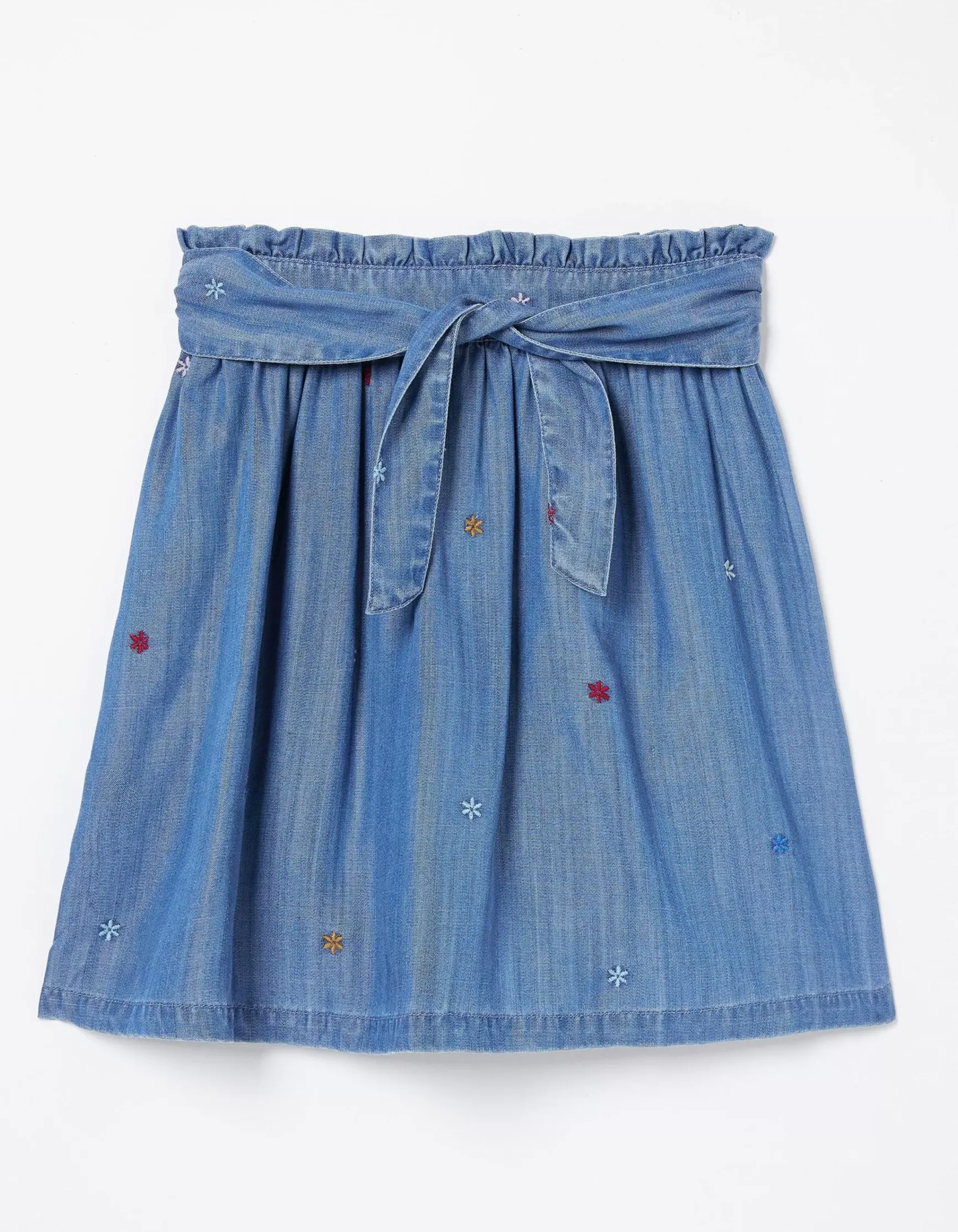FatFace Hallie Flower Embroidered Tie Skirt|Girls View All