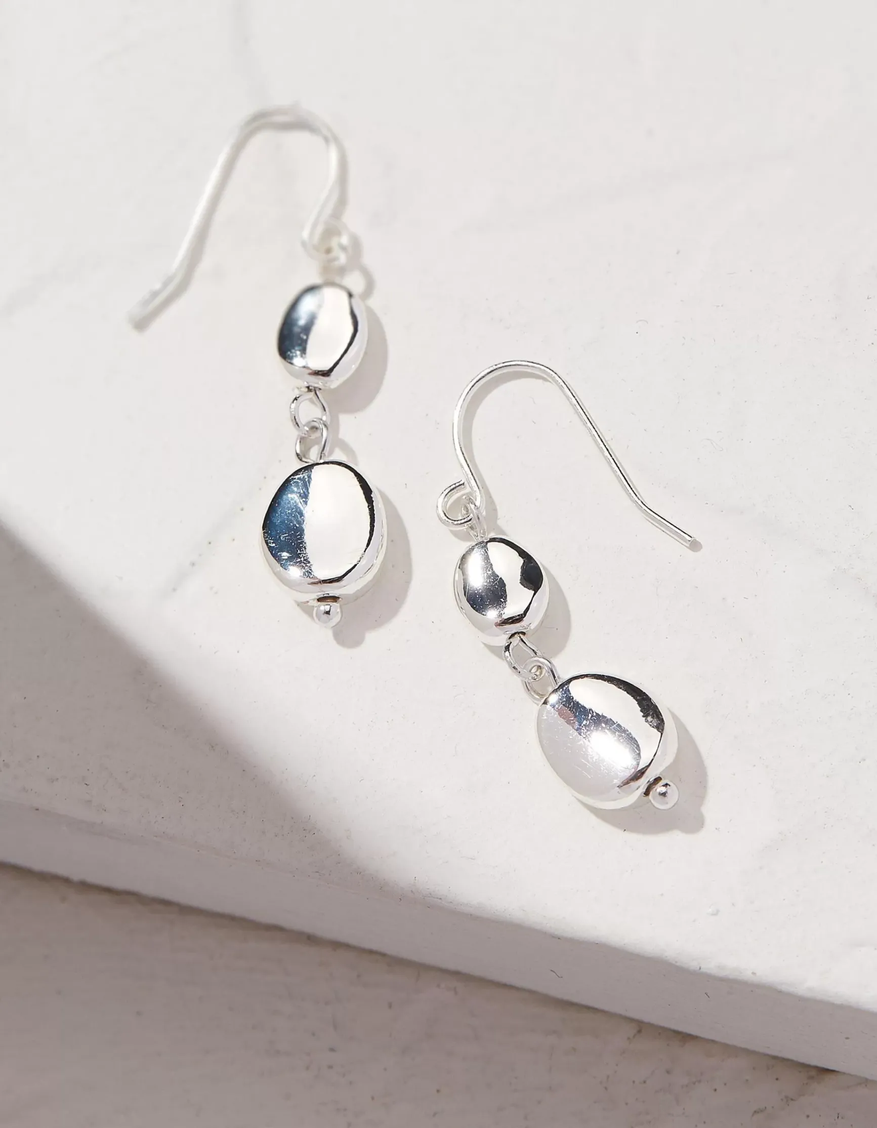 FatFace Hammered Drop Earrings|Women View All
