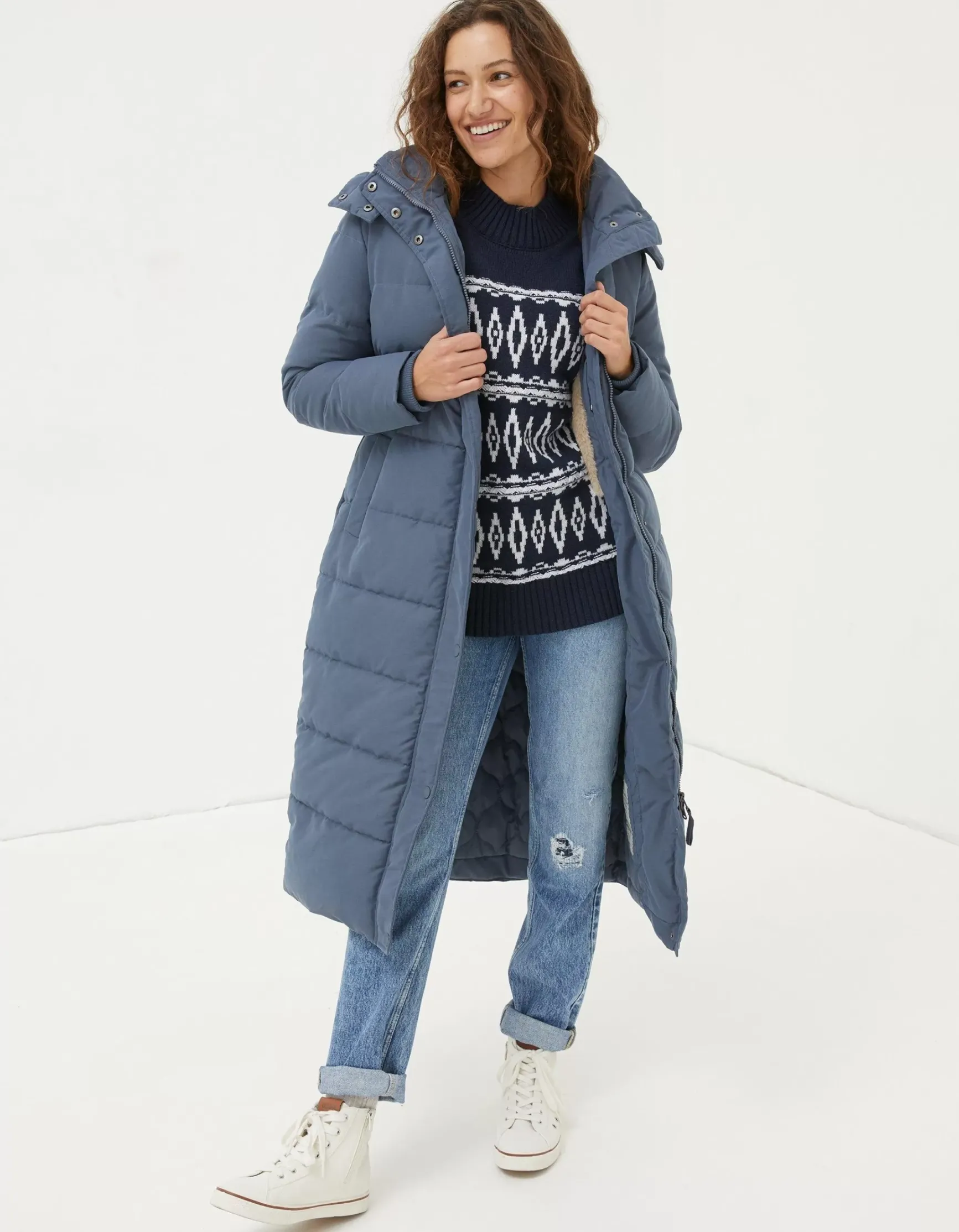 FatFace Harley Long Puffer Coat|Women Coats & Jackets