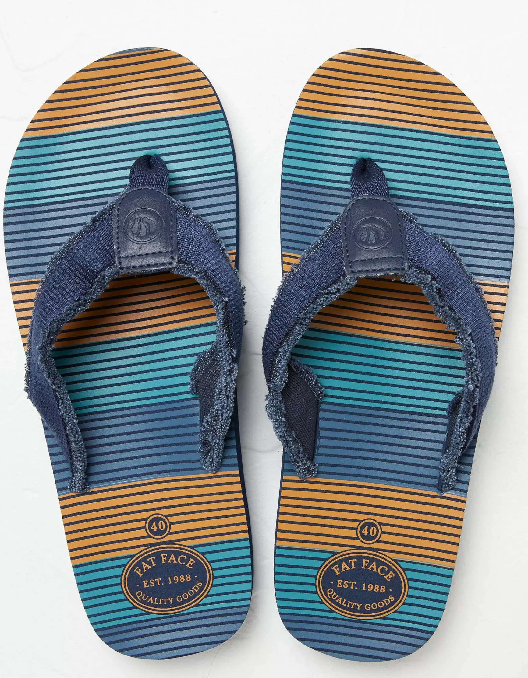 FatFace Harris Stripe Flip Flops|Men View All