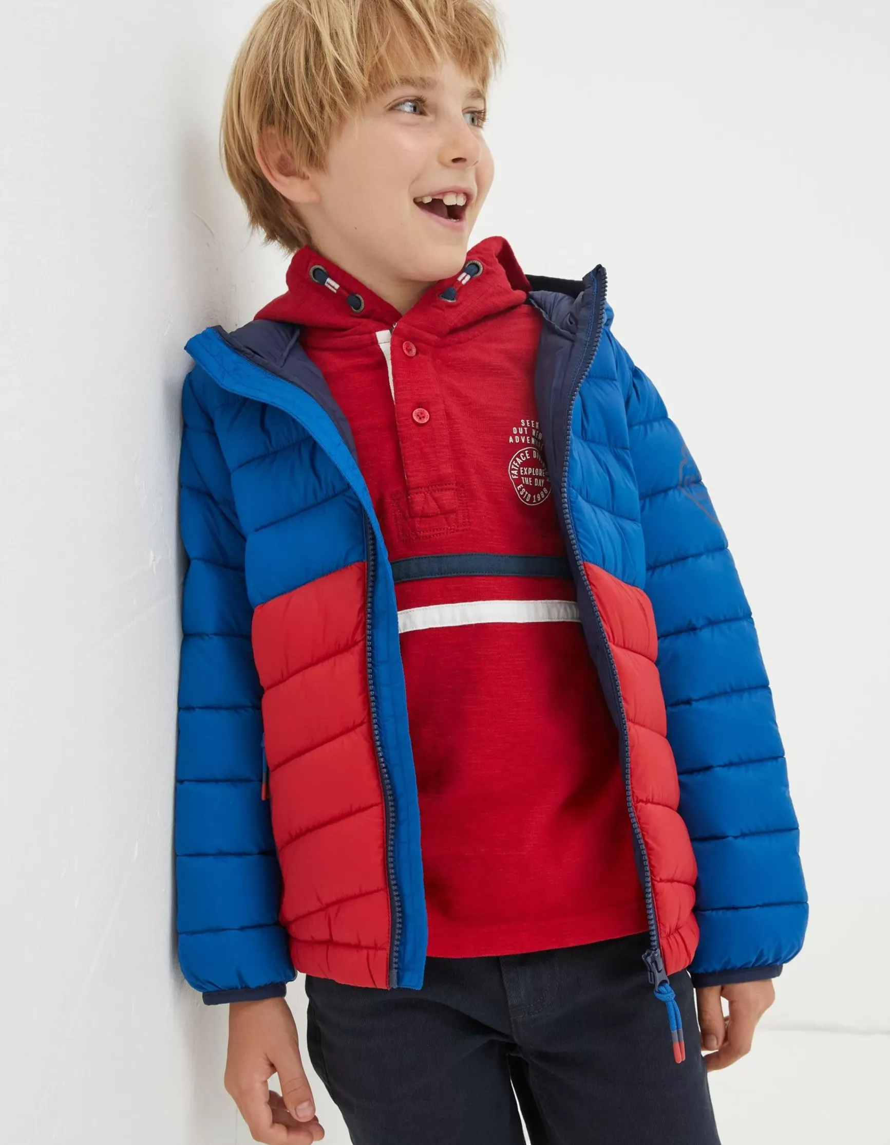FatFace Harry Colour Block Padded Jacket|Boys View All