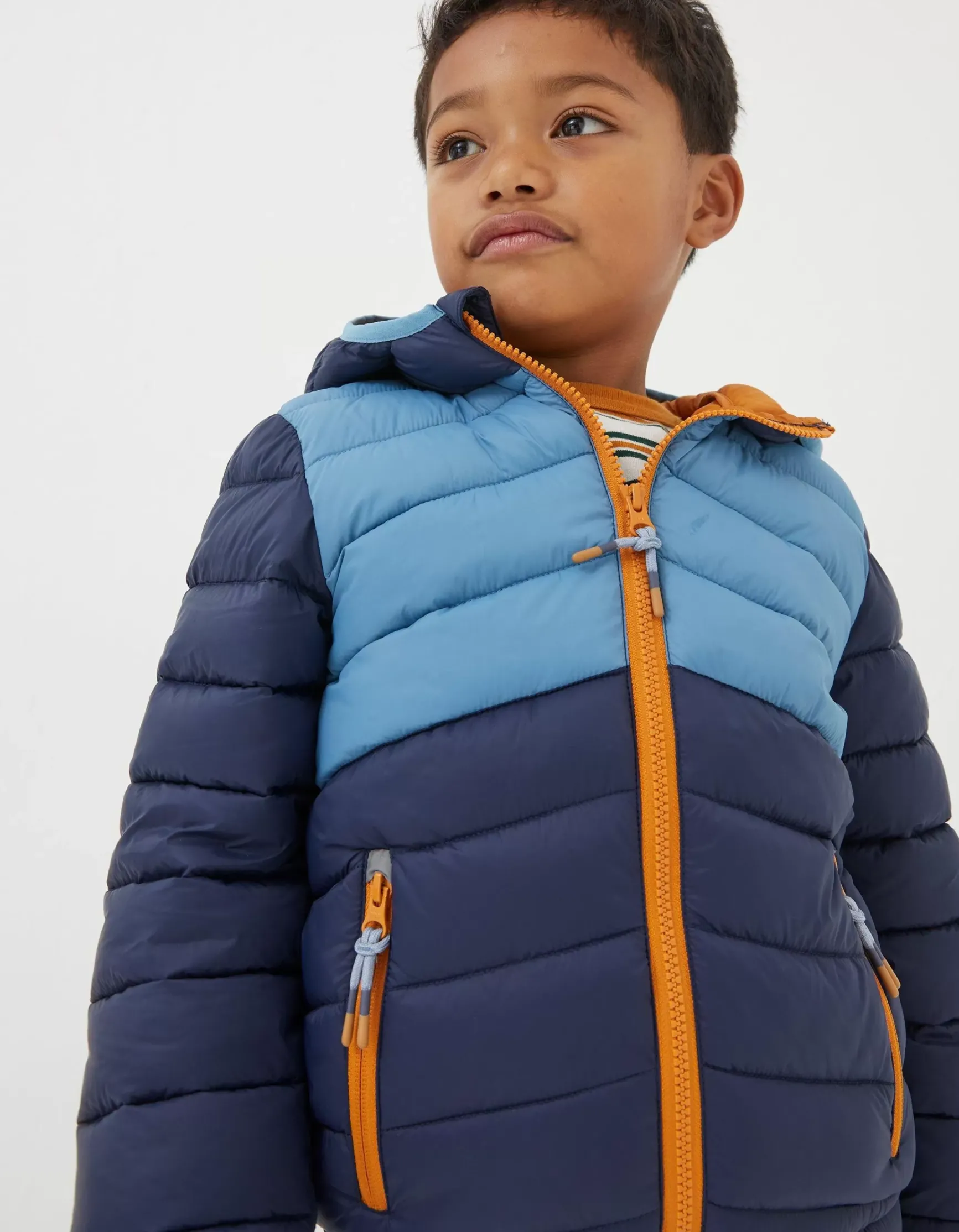 FatFace Harry Colour Block Padded Jacket|Boys View All
