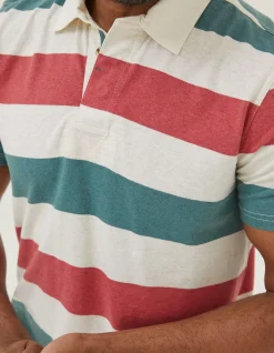 FatFace Hastings Block Stripe Polo|Men T-Shirts