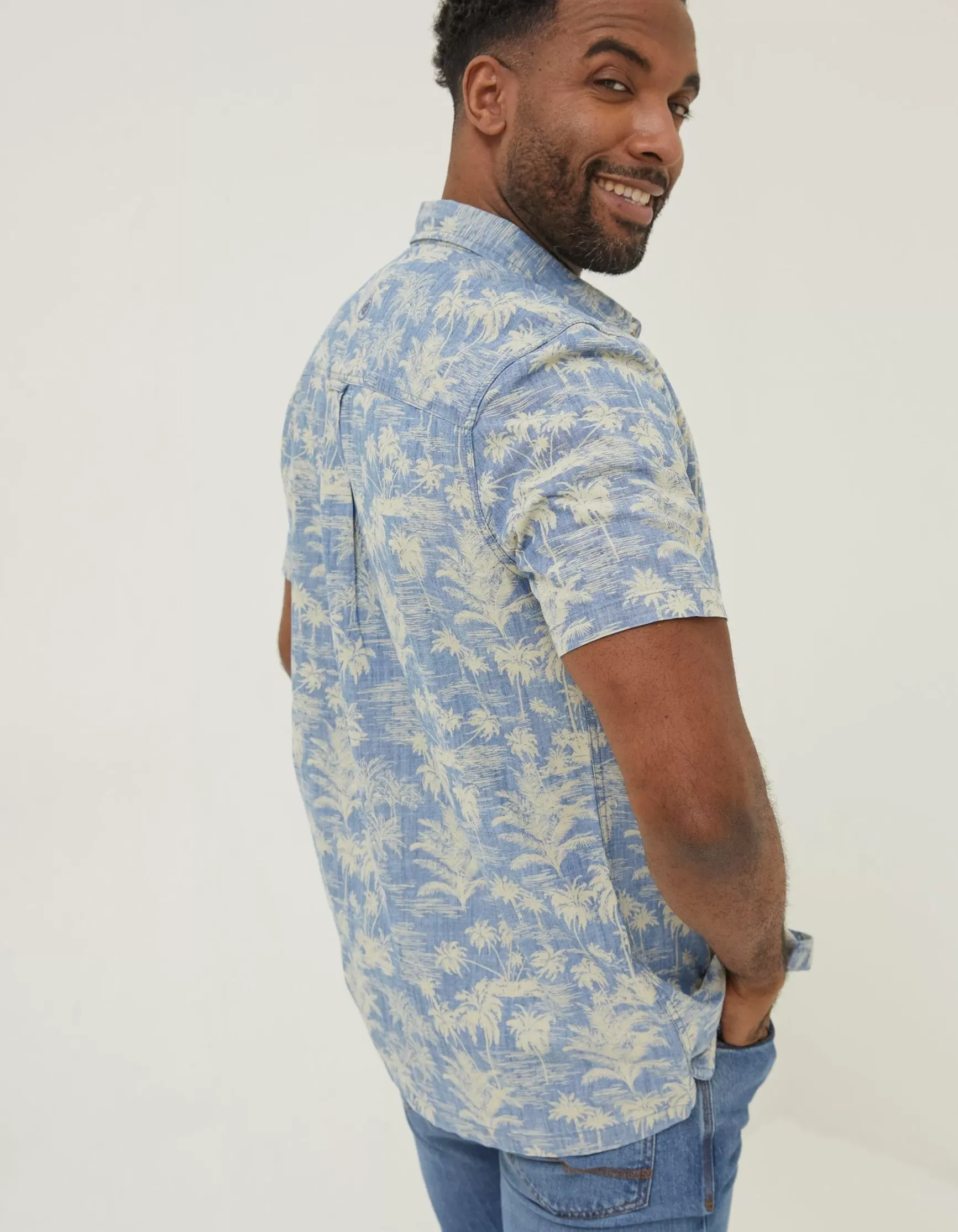 FatFace Hawaiian Print Shirt|Men Shirts