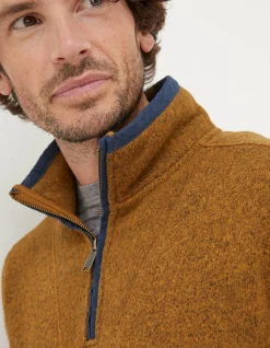 FatFace Haxby Fleece Half Neck Sweatshirt|Men View All