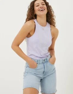 FatFace Haylee Rib Vest|Women Tops & T-Shirts