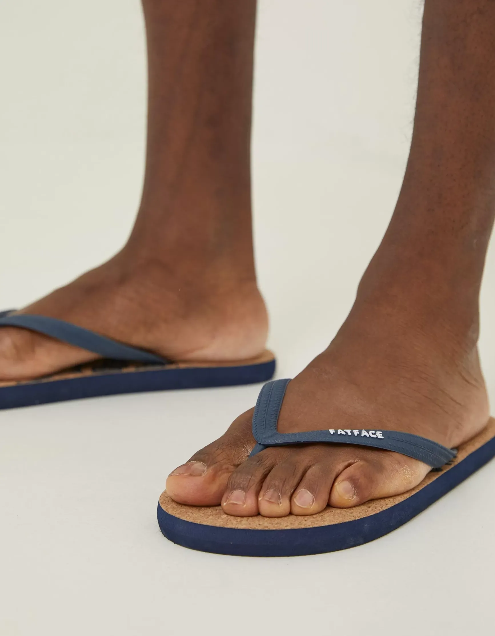 FatFace Henley Cork Logo Flip Flops|Men View All