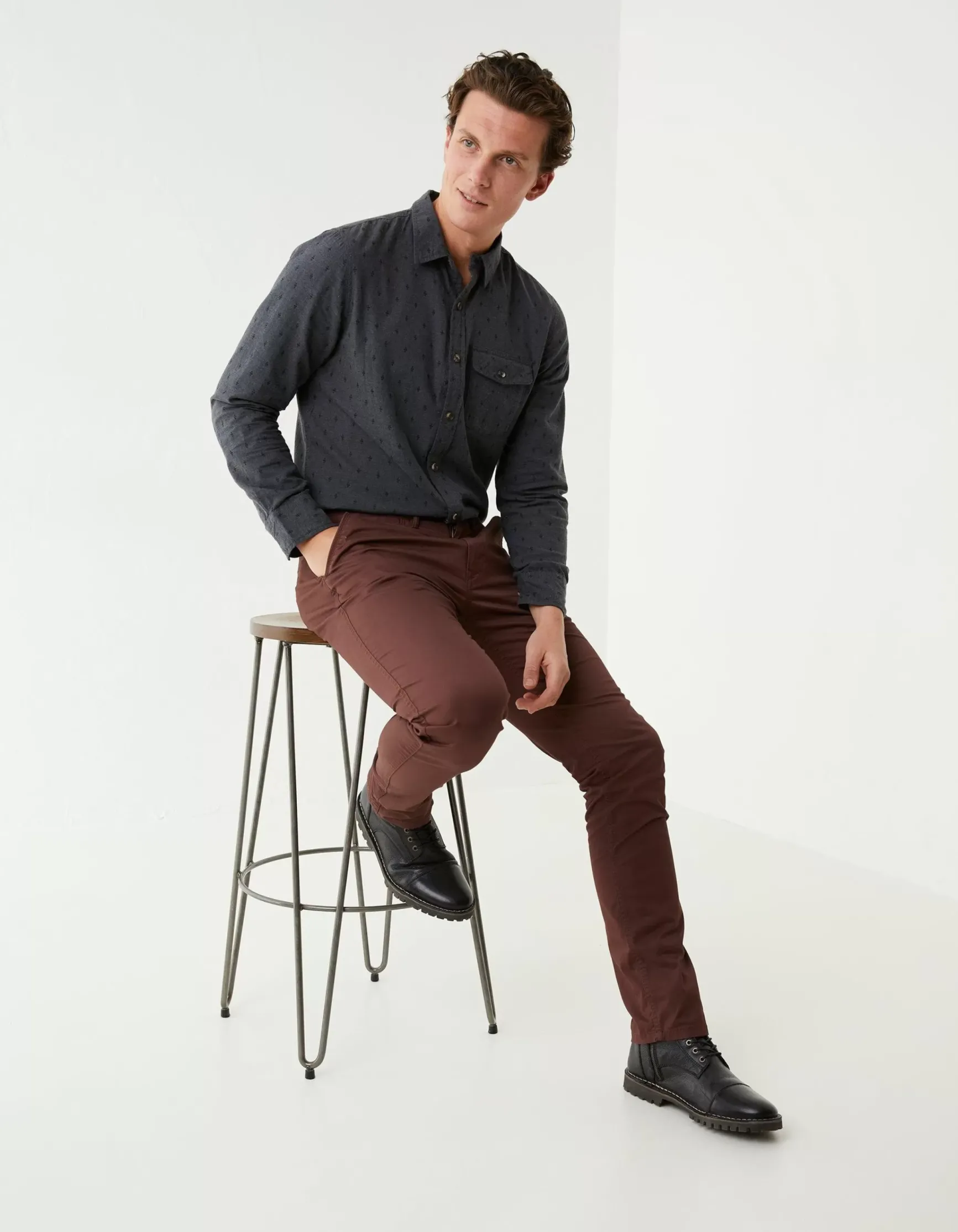 FatFace Heyshott Slim Stretch Chino|Men Trousers & Chinos