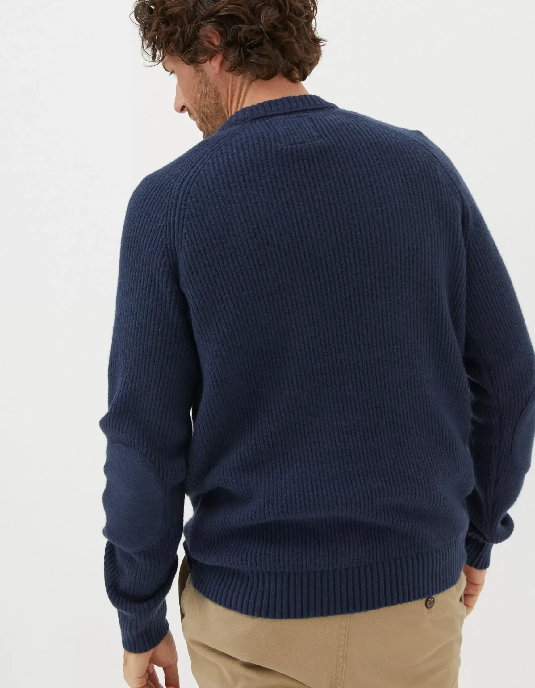FatFace Hinton Crew Neck Jumper|Men Knitwear