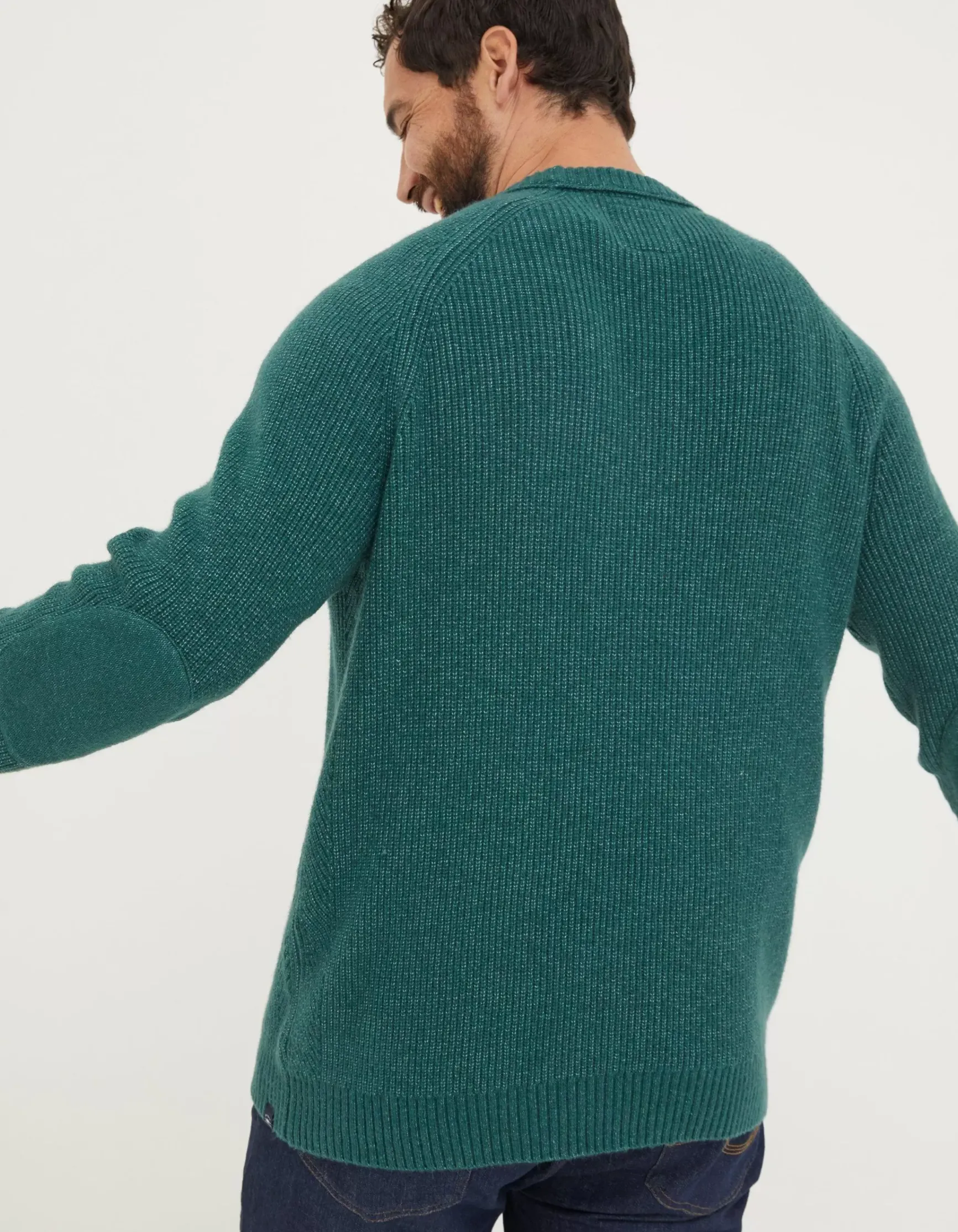 FatFace Hinton Crew Neck Jumper|Men Knitwear