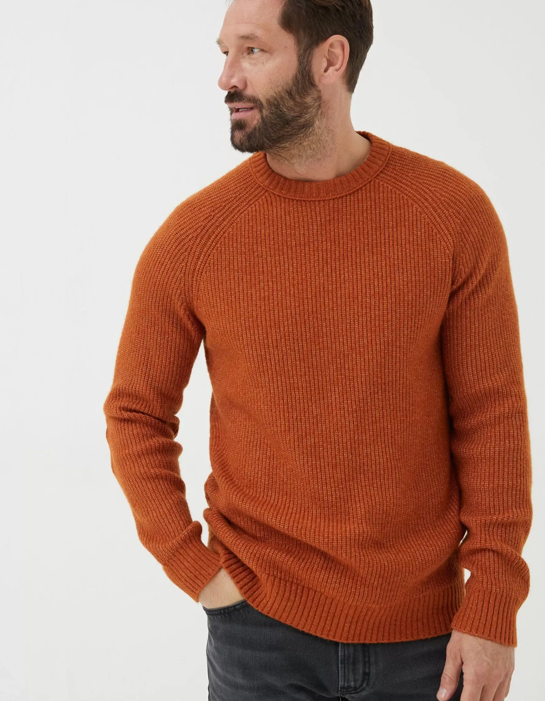 FatFace Hinton Crew Neck Jumper|Men Knitwear