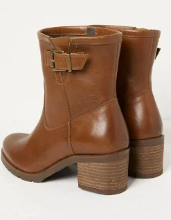 FatFace Hollie Mid Heel Leather Boots|Women View All