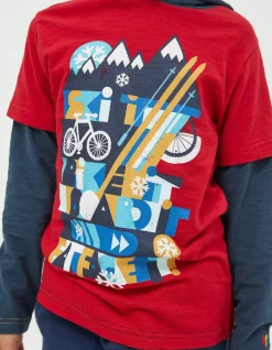 FatFace Hooded Ski Graphic T-Shirt|Boys View All