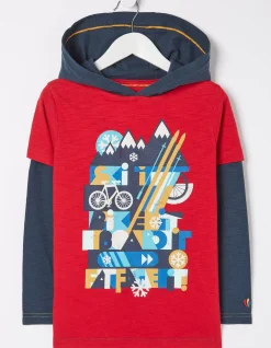FatFace Hooded Ski Graphic T-Shirt|Boys View All
