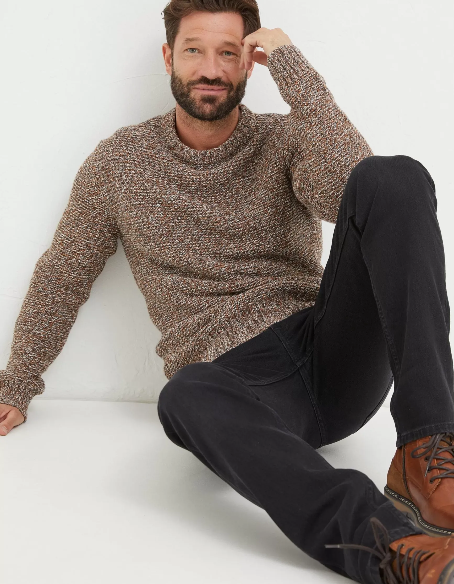 FatFace Hove Crew Jumper|Men Knitwear