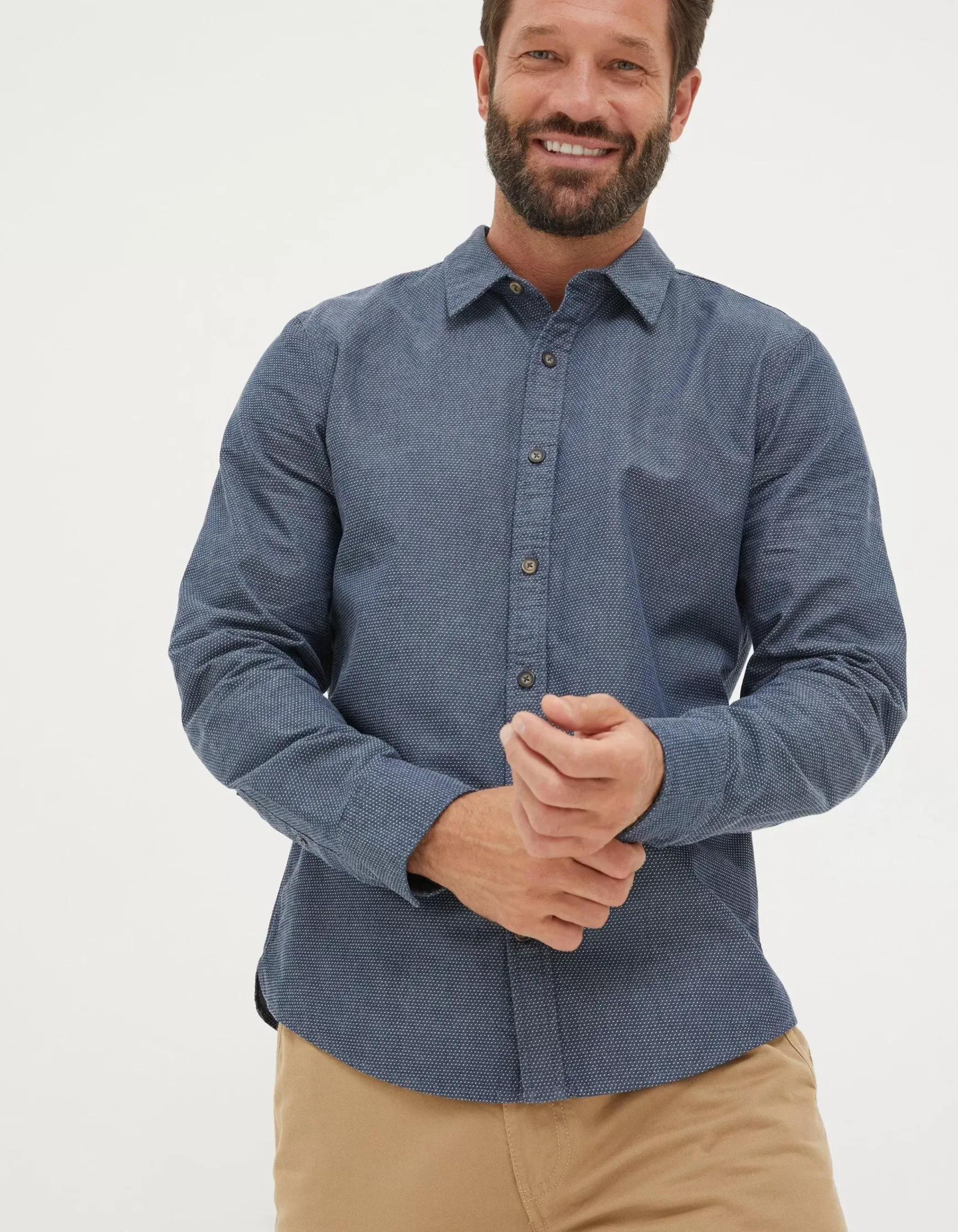 FatFace Hythe Dobby Shirt|Men View All