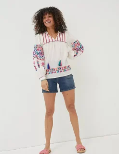 FatFace Ida Embroidered Blouse|Women Shirts & Blouses