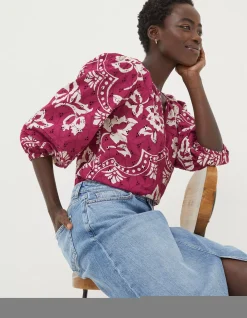FatFace Imogen Broderie Floral Blouse|Women View All