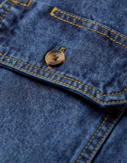 FatFace Indigo Denim Grandad Shirt|Men View All