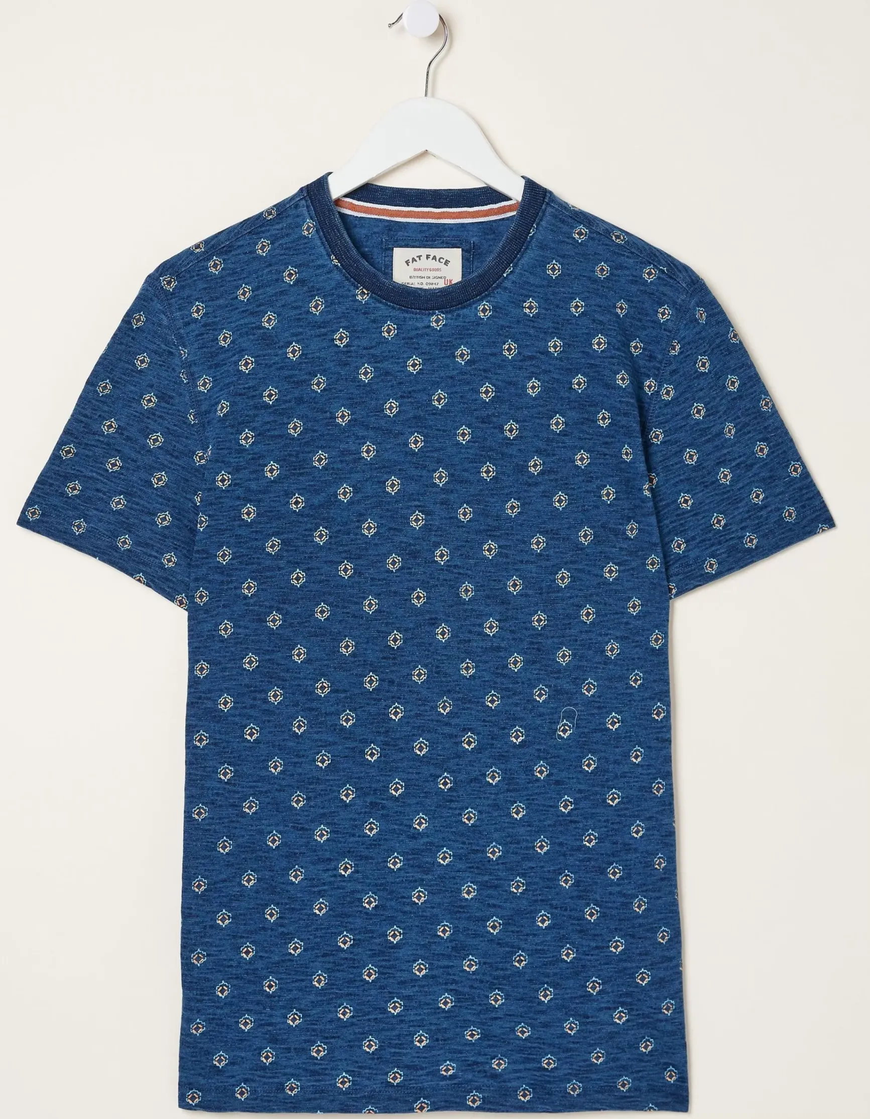 FatFace Indigo Geo Print T Shirt|Men T-Shirts