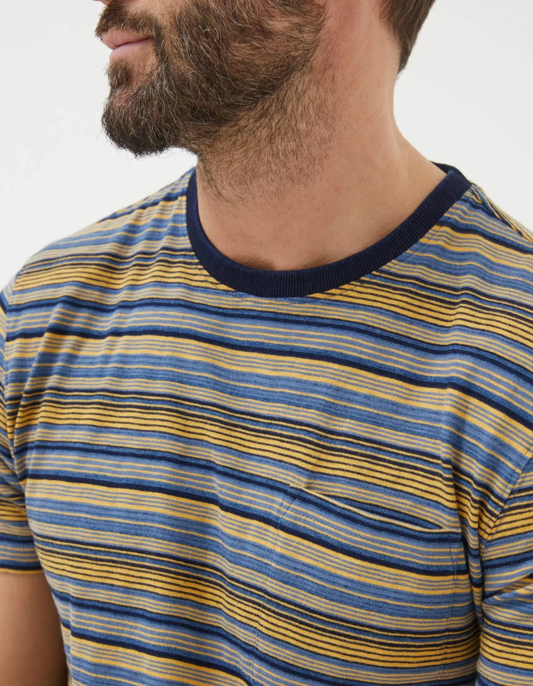FatFace Indigo Multi Stripe T-Shirt|Men View All