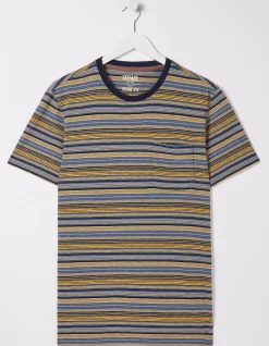 FatFace Indigo Multi Stripe T-Shirt|Men View All