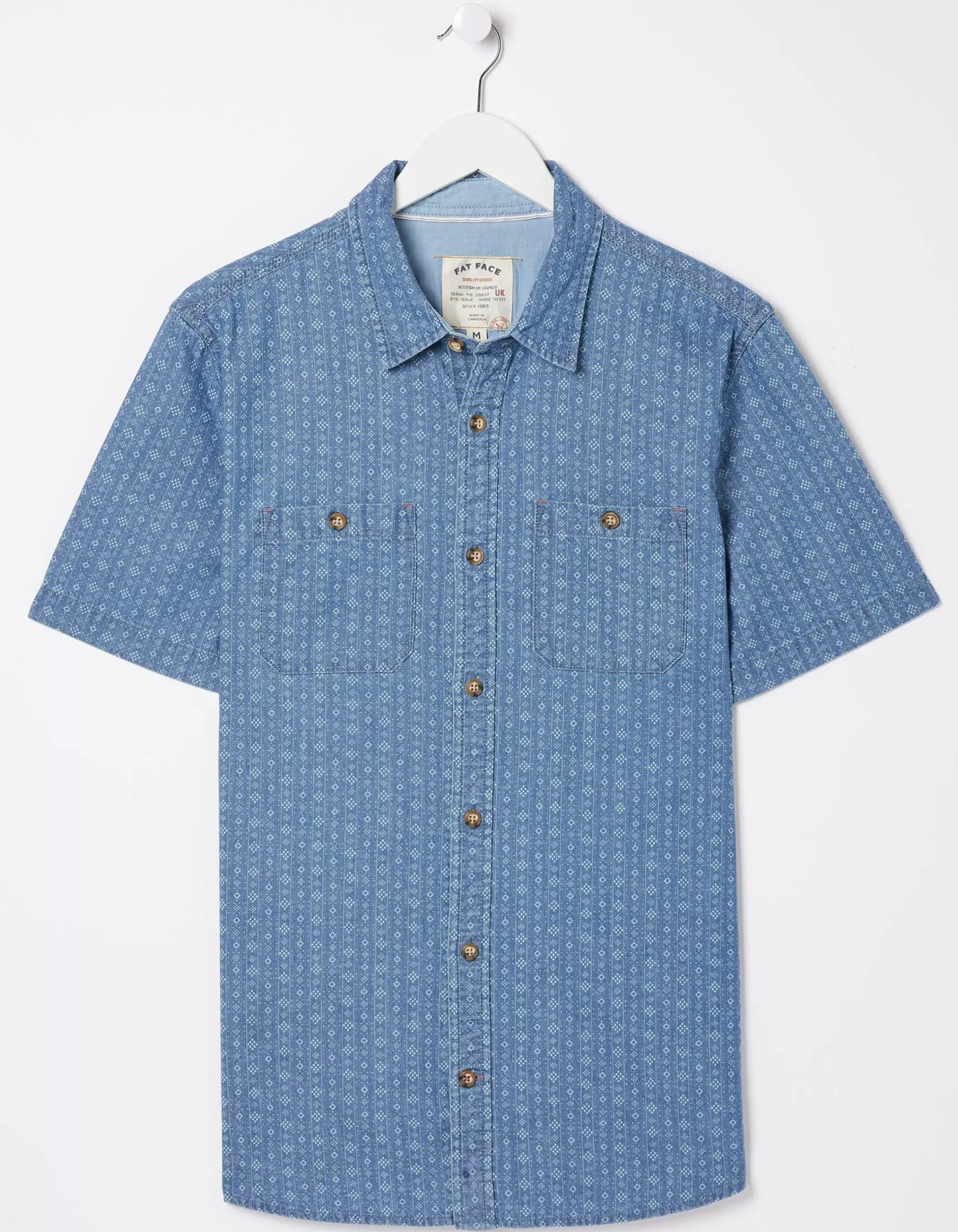 FatFace Indigo Print Shirt|Men View All