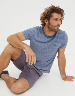 FatFace Indigo Stripe T-Shirt|Men View All