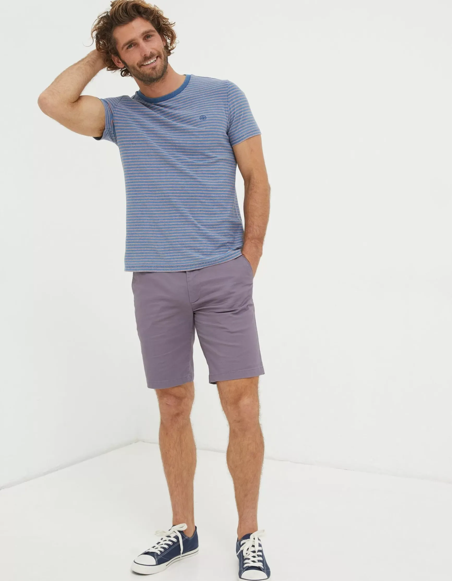 FatFace Indigo Stripe T-Shirt|Men View All