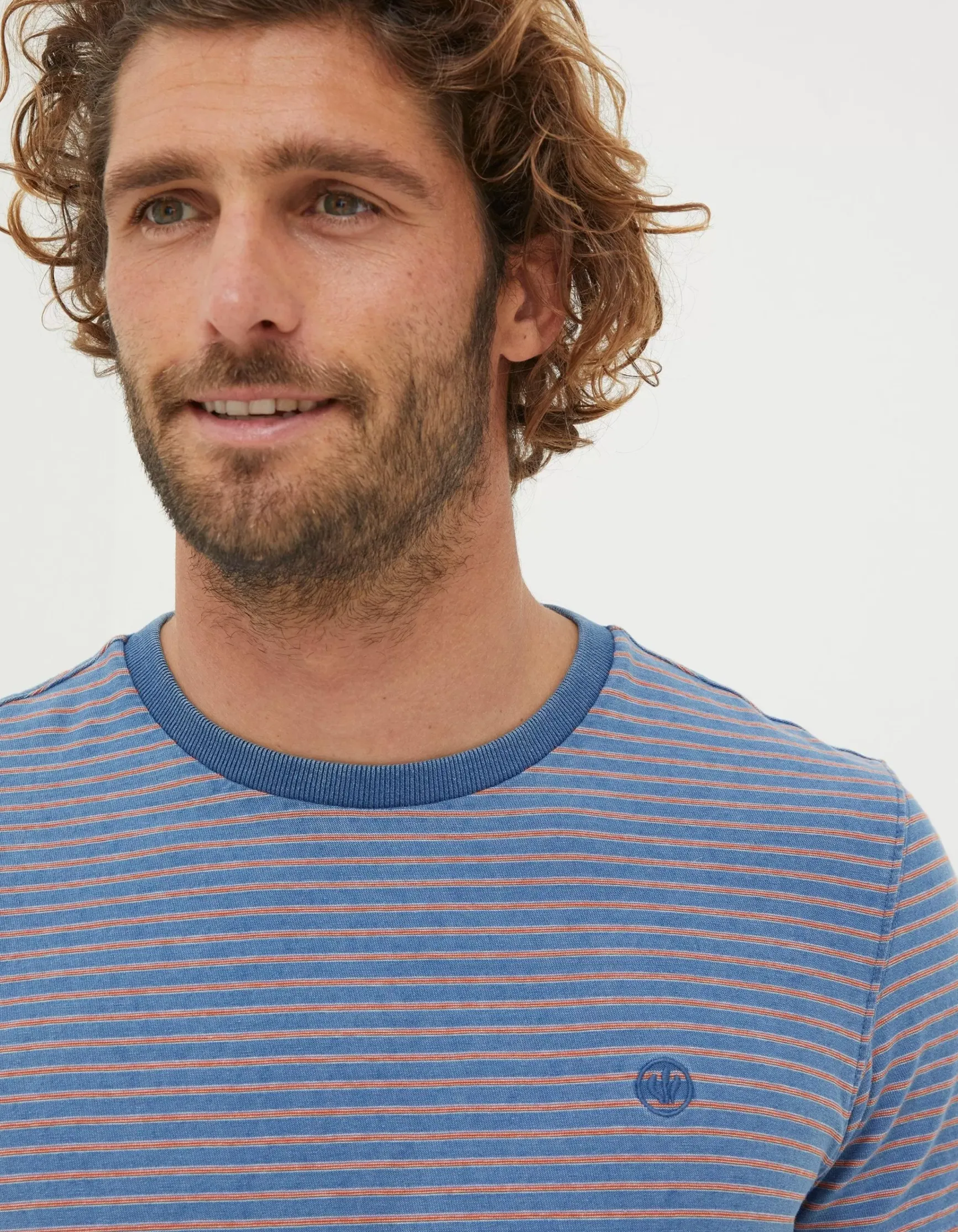FatFace Indigo Stripe T-Shirt|Men View All