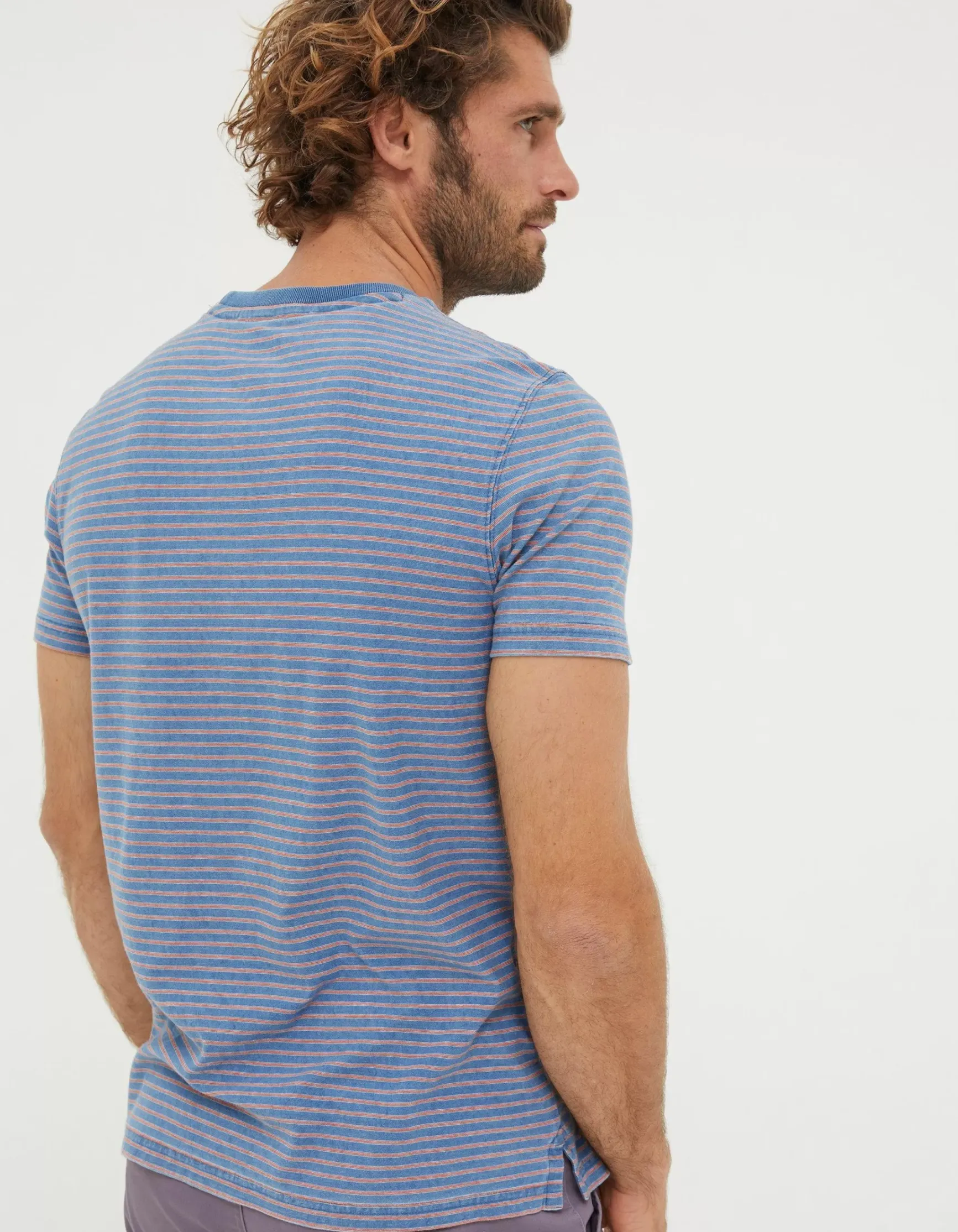 FatFace Indigo Stripe T-Shirt|Men View All