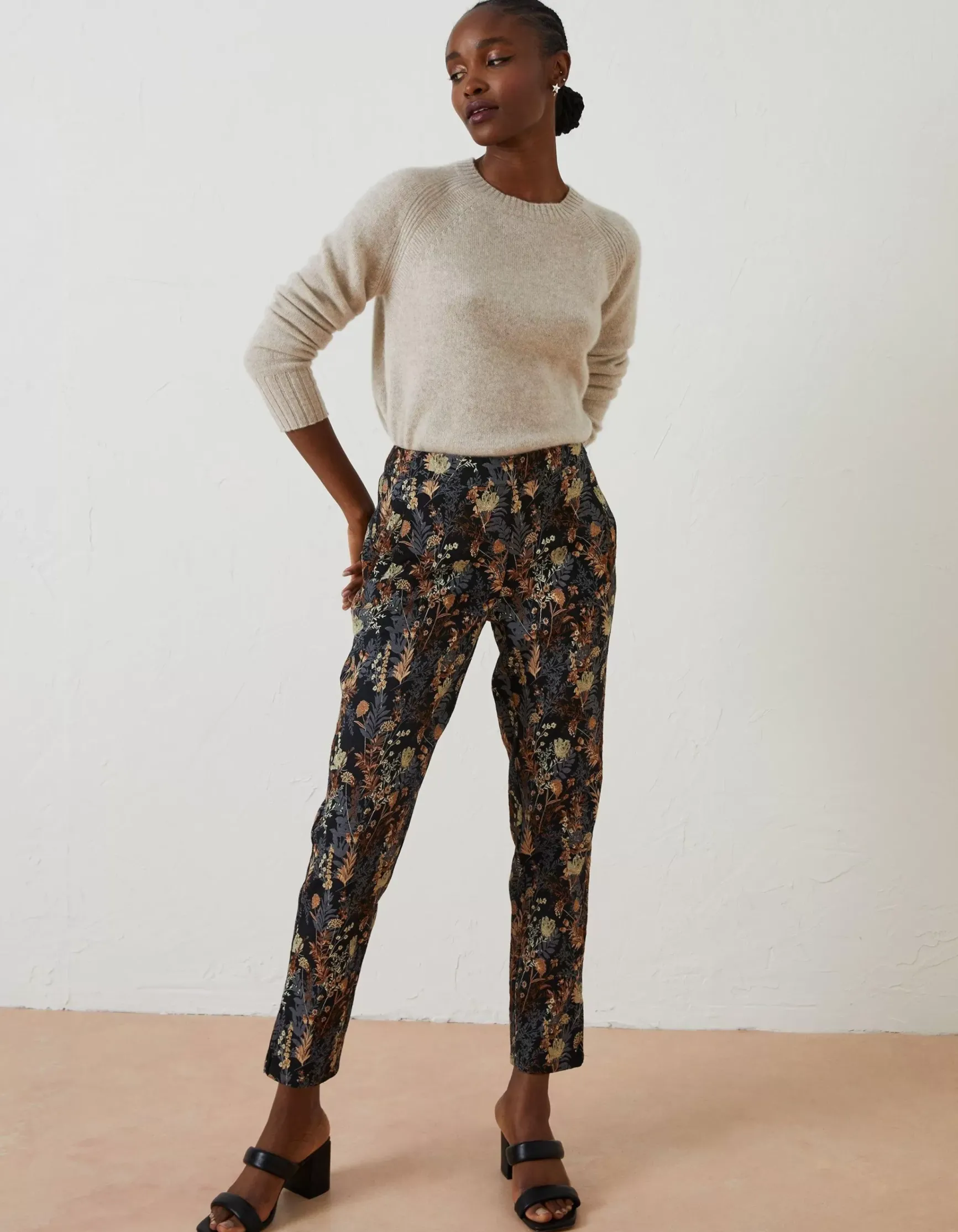 FatFace Isobelle Jacquard Trousers|Women Trousers & Leggings
