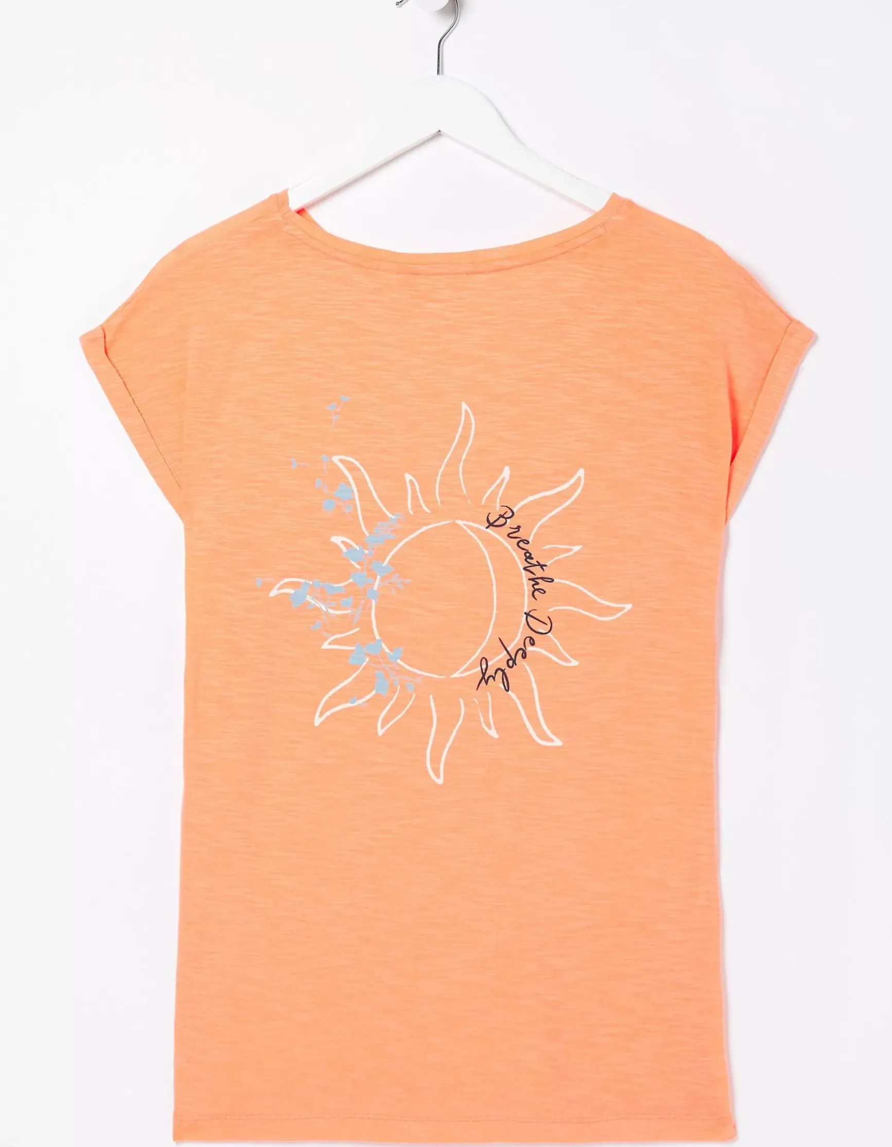 FatFace Ivy Breathe Deeply Graphic T-Shirt|Women Tops & T-Shirts