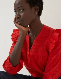 FatFace Jay Frill Blouse|Women Shirts & Blouses